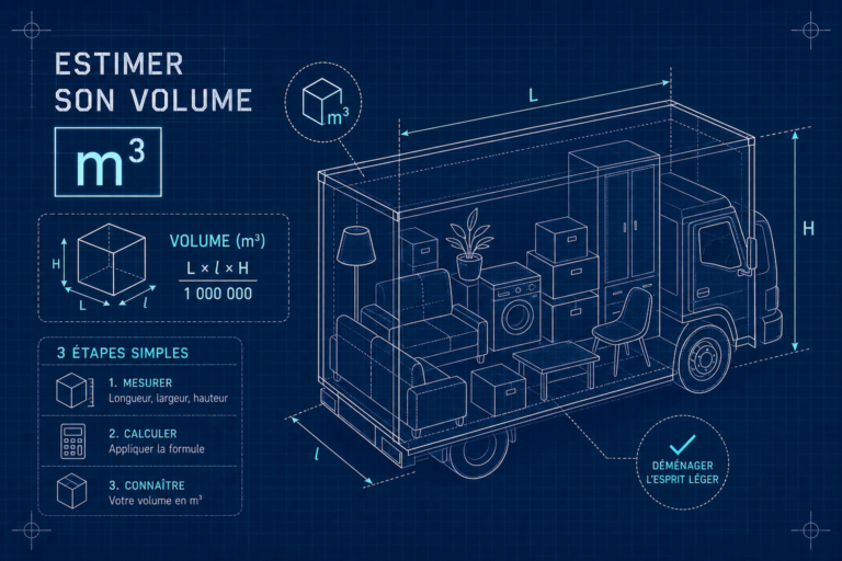 Comment calculer le volume en mètre cube de son logement pour un déménagement