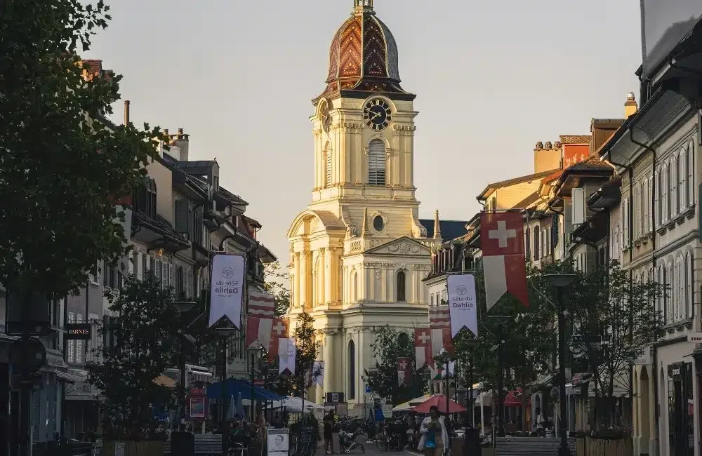 Vue de Morges, ville où DMD-Transport assure vos déménagements